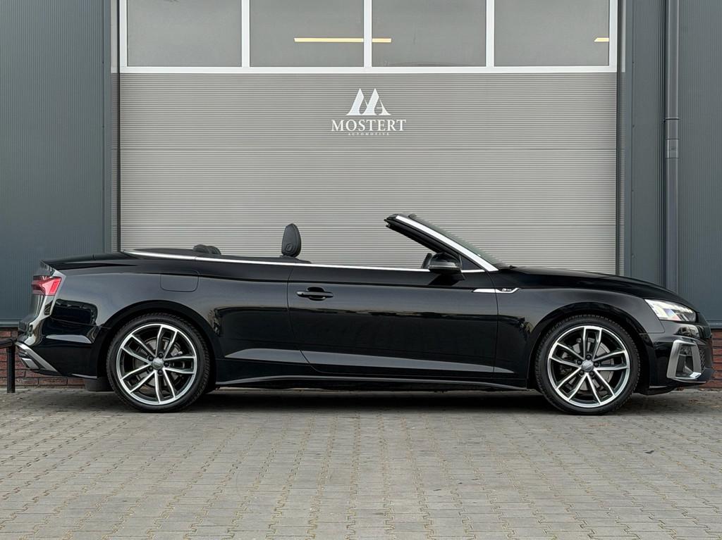 Audi A5 CABRIOLET 40 TFSI/190pk Sport S Line Edition|2020|Au, Gebruikt, 4 stoelen, Zwart, Bedrijf