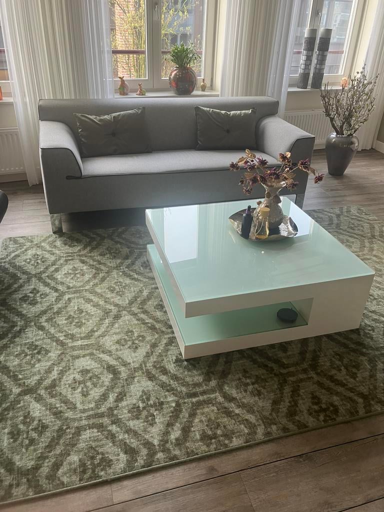 Karat salon tafel 100 x100 cm, 100 tot 150 cm, Zo goed als nieuw, Minder dan 50 cm, Rechthoekig