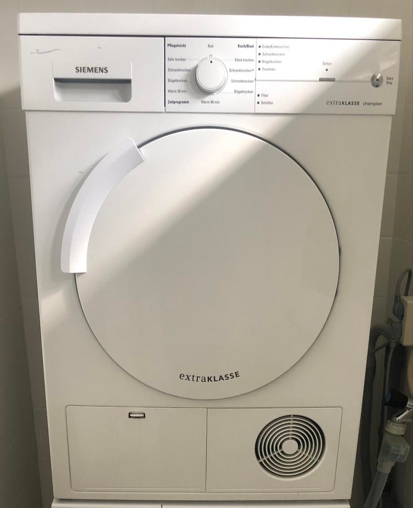 Siemens wasdroger, Ophalen, 6 tot 8 kg, Gebruikt, Minder dan 85 cm