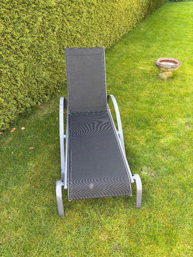 tuin lig stoelen 3 stuks, Tuin en Terras, Ophalen, Gebruikt, Kunststof, Verstelbaar