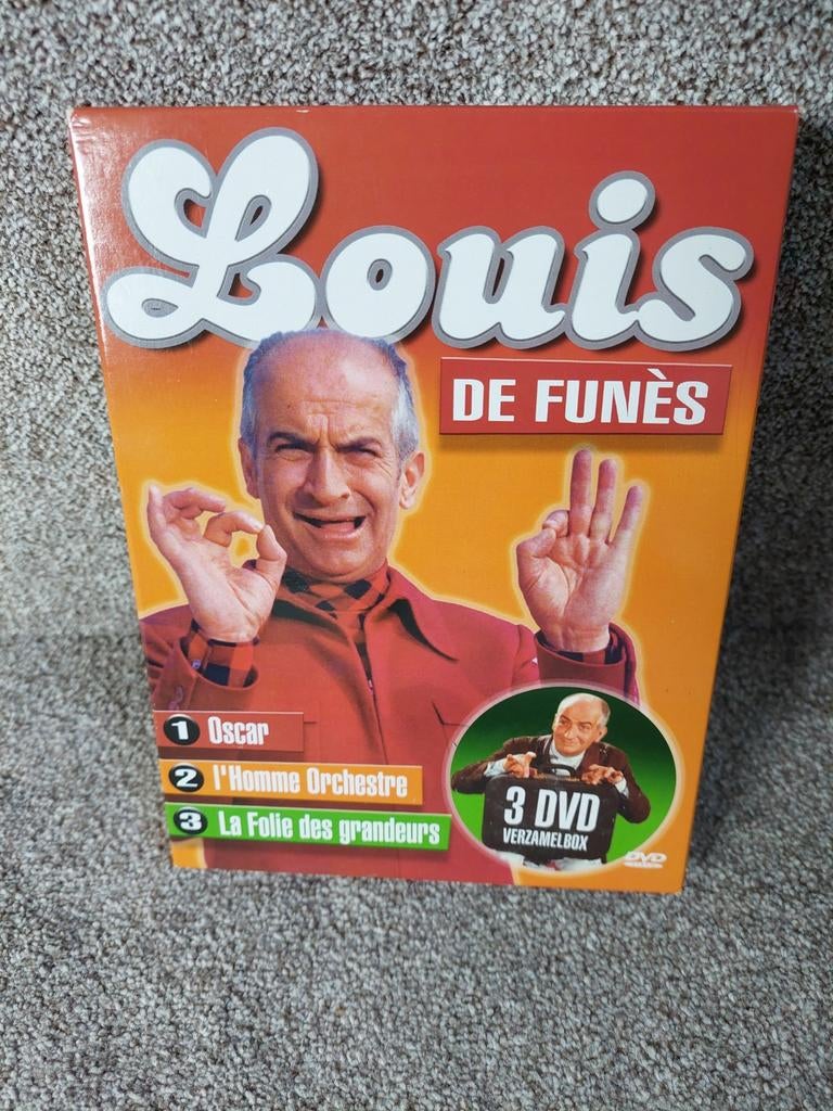 Louis de Funès - 3 DVD's Verzamelbox (nieuwstaat), Alle leeftijden, Ophalen of Verzenden, Zo goed als nieuw, Boxset