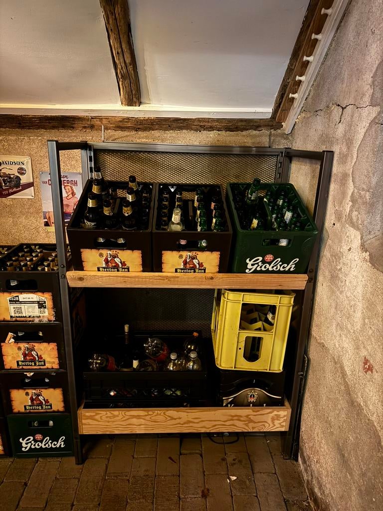 Rek voor kratten, Ophalen, 100 cm of meer, 60 cm of meer, Zo goed als nieuw