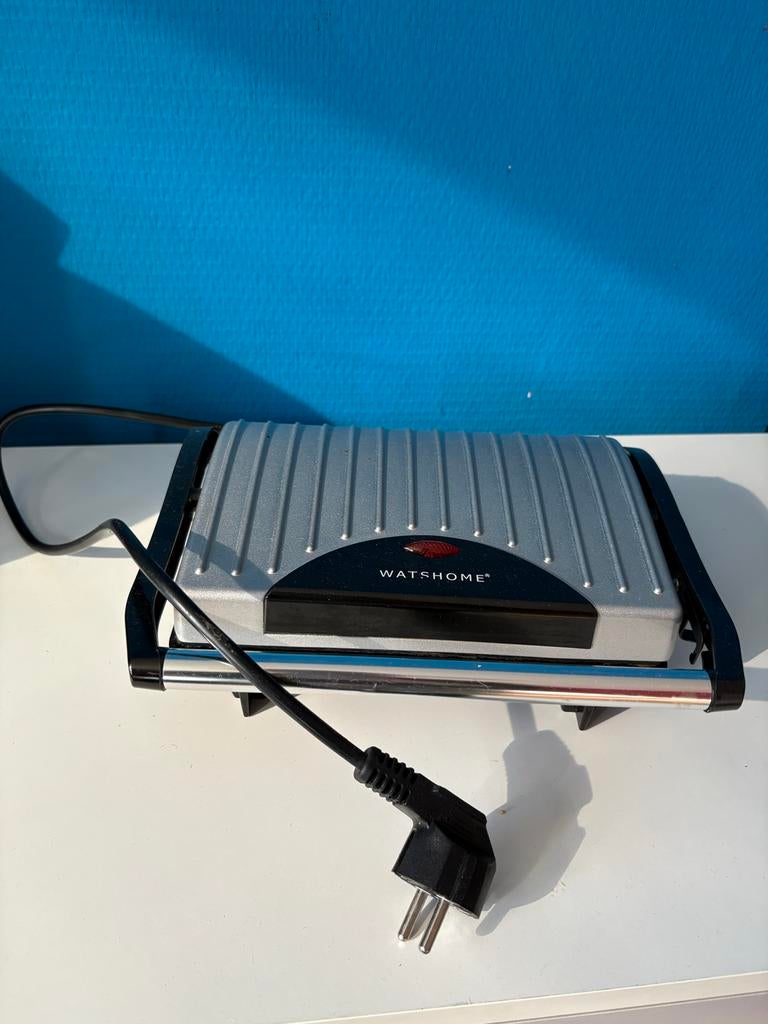 WatsHome Tosti IJzer / Broodjesmaker - Zilver/Zwart, Witgoed en Apparatuur, Ophalen of Verzenden, Gebruikt