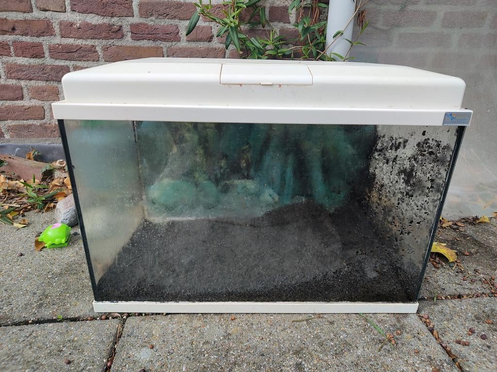 GRATIS aquarium Aqualantis 60 liter met toebehoren, Dieren en Toebehoren, Ophalen, Zo goed als nieuw, Leeg aquarium