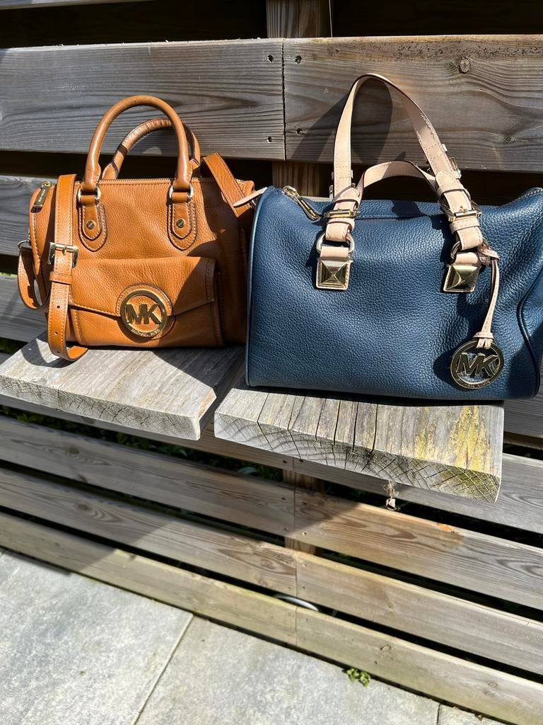 Michael kors tassen, Ophalen of Verzenden, Zo goed als nieuw, Beige, Handtas