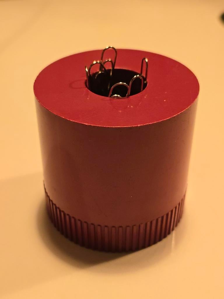 Vintage ARLAC CLIP BOY 2000 magnetische papercliphouder 80S, Ophalen of Verzenden