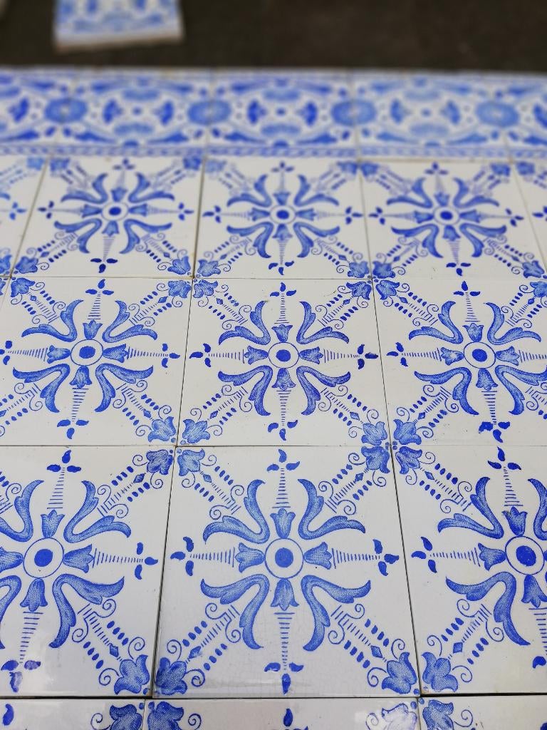 ca 72hx84br Tegeltableau voor achter fornuis, kachel, Antiek en Kunst, Ophalen