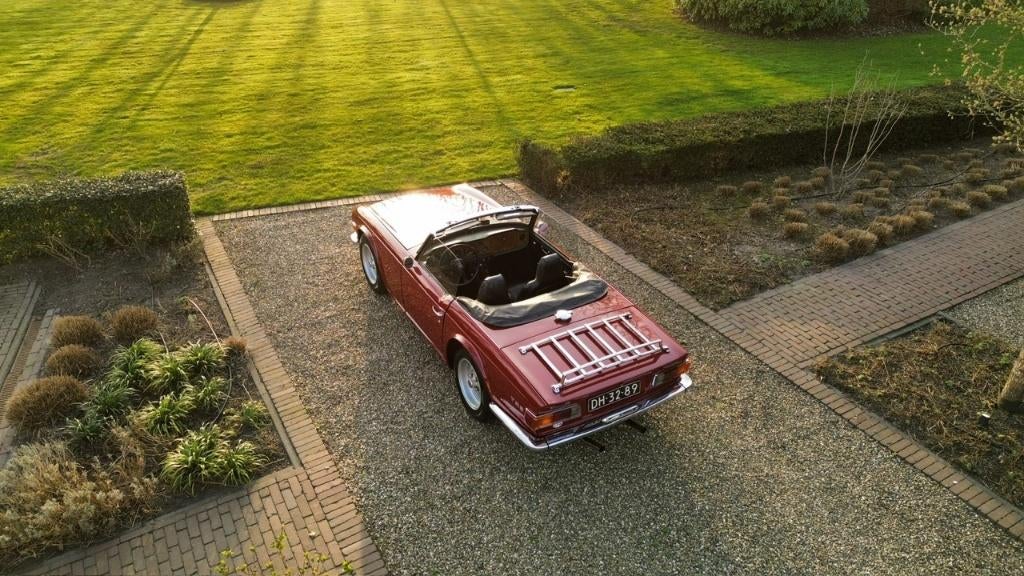 Triumph TR6 2.5 Straight Six met Overdrive, Auto's, Triumph, Zwart, Cabriolet, 2498 cc, Handgeschakeld