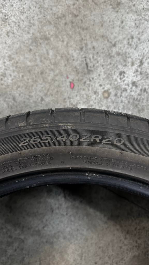 Hankook Ventus S1 Evo 265/40/20 zomerbanden, Gebruikt, 265 mm, Ophalen of Verzenden, Band(en)