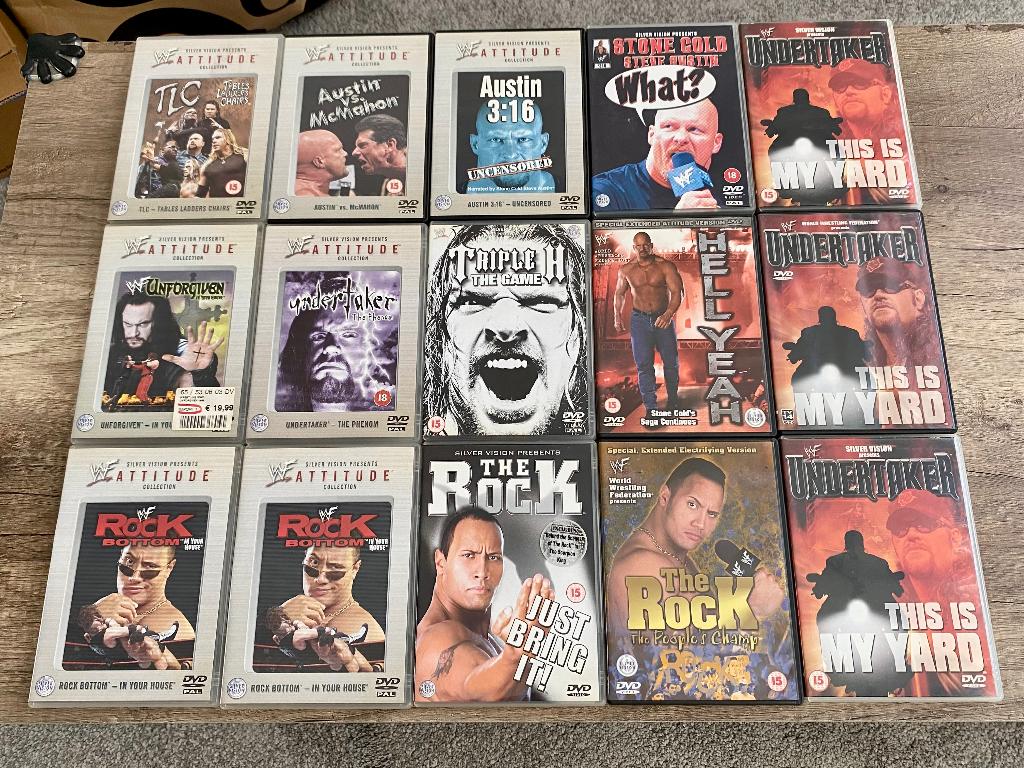 Grote verzameling WWE & wrestling DVD’s en Blu-ray’s te koop, Ophalen