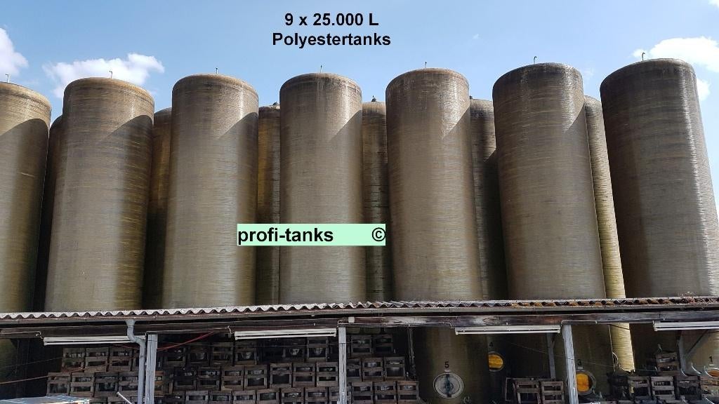 P177 opslagtank 25000 L GFK tank watertank mest gier aalt, 150 liter of meer, Ophalen, Gebruikt, Kunststof