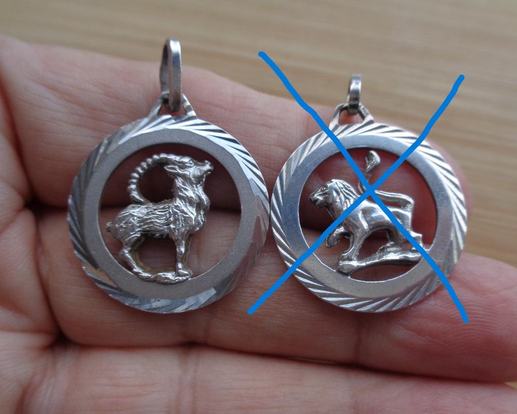 zilveren sterrenbeeld hanger steenbok [1002], Verzenden, Zo goed als nieuw, Kruis of Symbool, Zilver