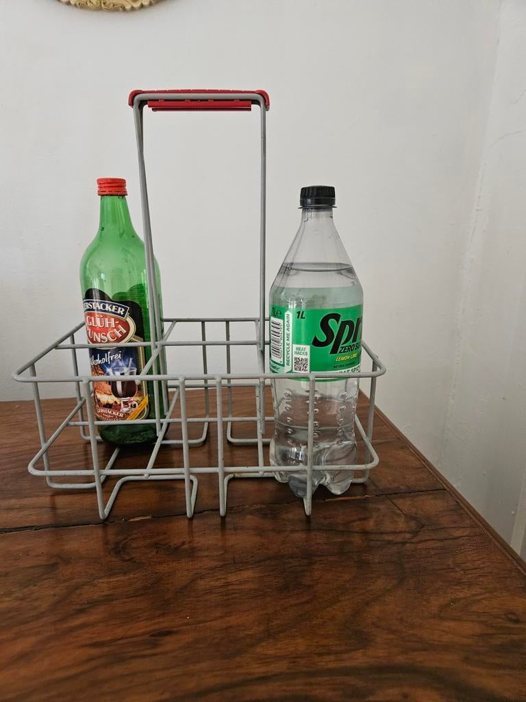 Vintage flessenrek / flessenmand, Ophalen of Verzenden