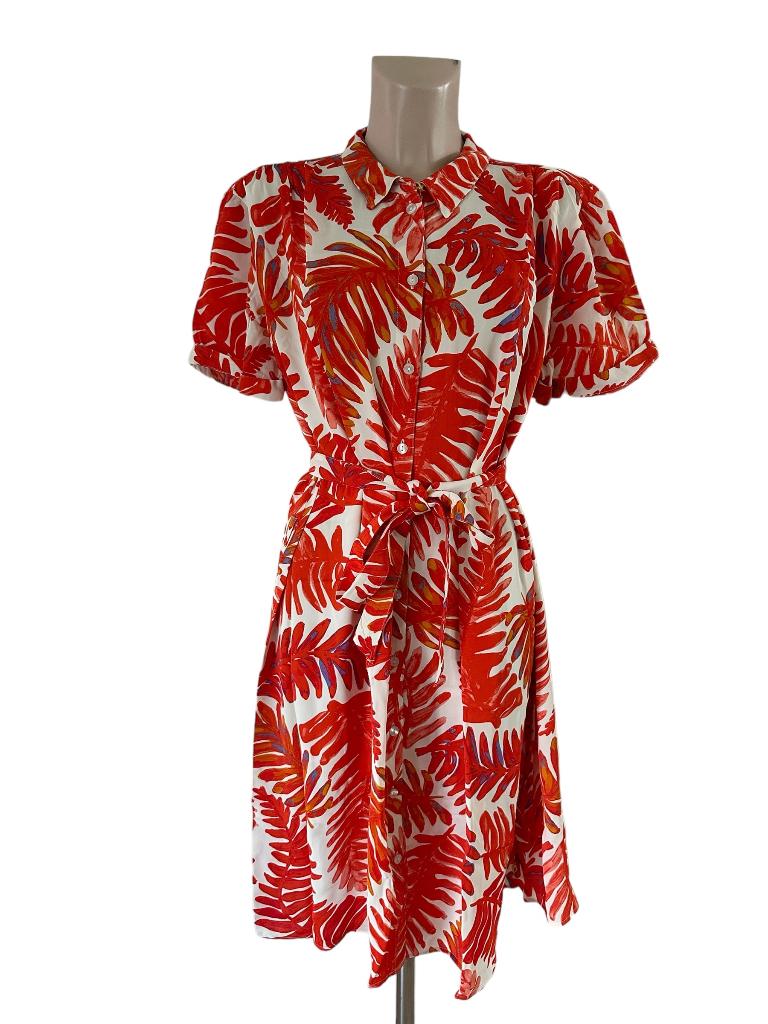 Fabienne Chapot jurk L, Ophalen of Verzenden, Zo goed als nieuw, Rood, Onder de knie