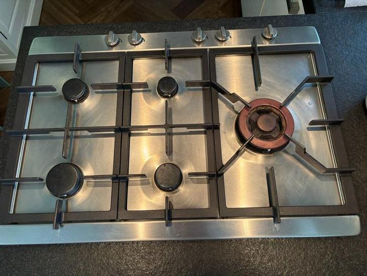 Gas kookstel inbouw 5 pits, Ophalen of Verzenden, Zo goed als nieuw, Inbouw, Gas