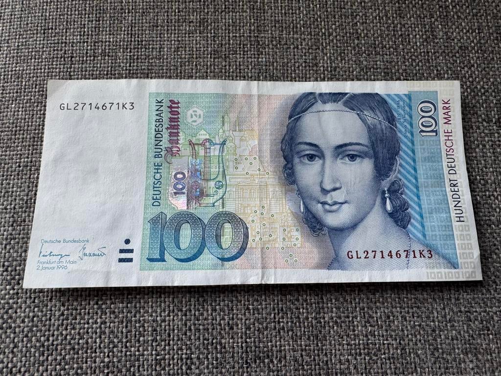 100 deutsche mark 1996 Duitsland, Ophalen of Verzenden, Duitsland