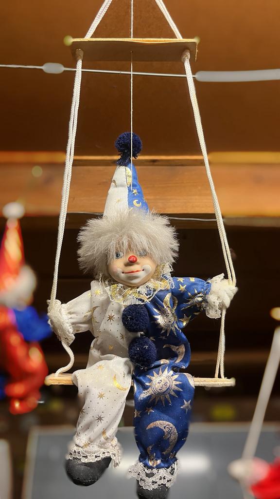 (3) Schattige porseleinen clown – uniek & voor verzamelaar., Ophalen, Gebruikt