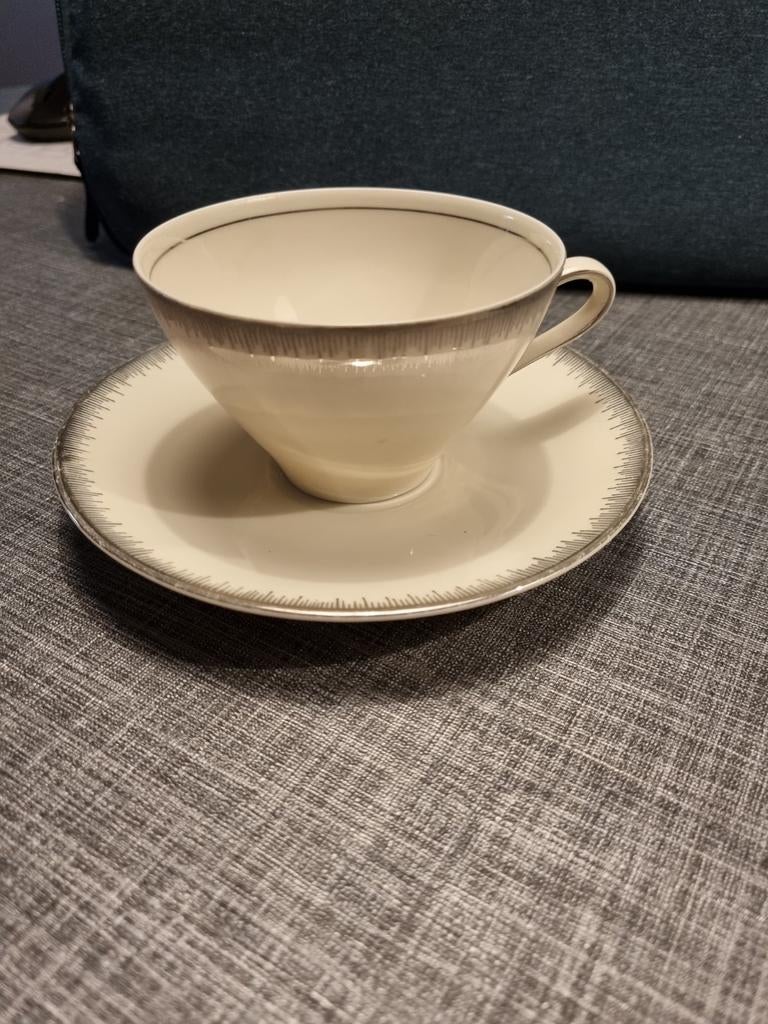 Vintage kop en schotel, Antiek en Kunst, Antiek | Porselein, Ophalen of Verzenden