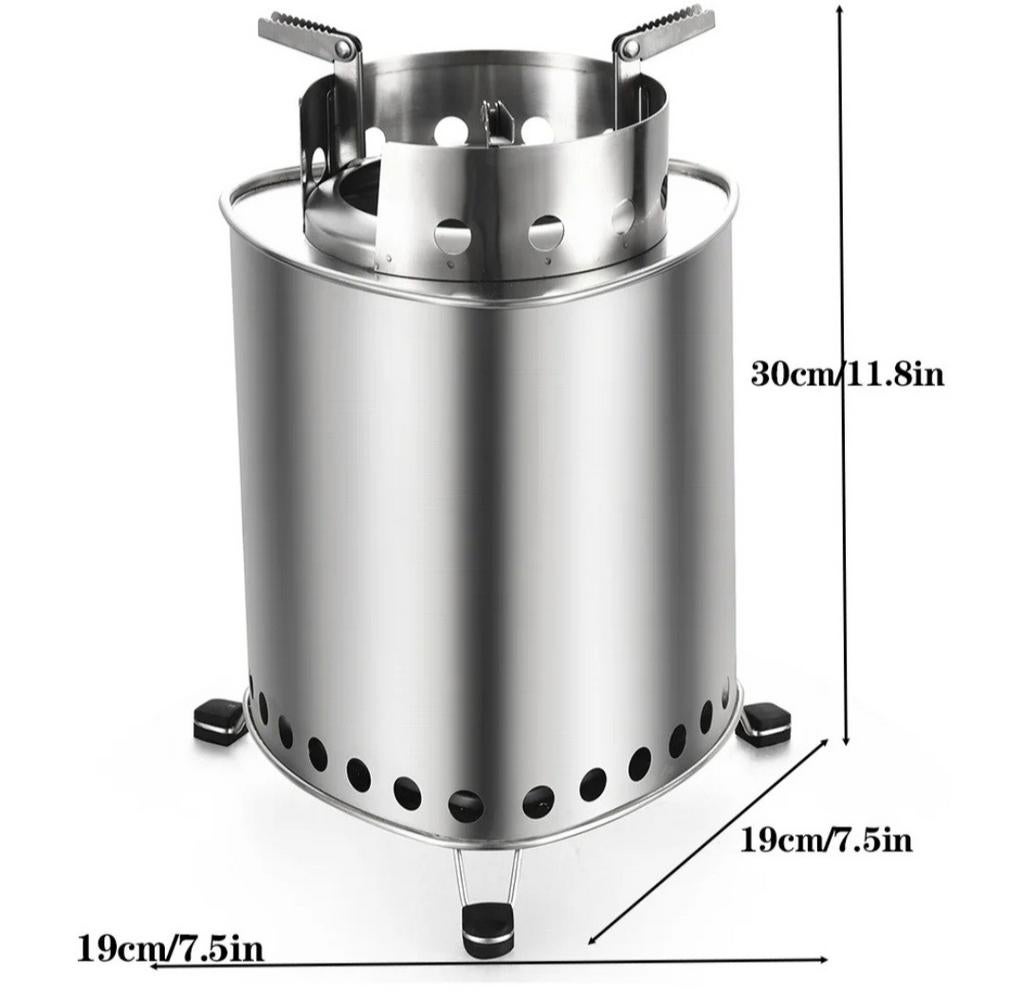 Woodgas Stove, Firepit, NIEUW /Bushcraft kooktoestel op hout, Ophalen of Verzenden, Nieuw