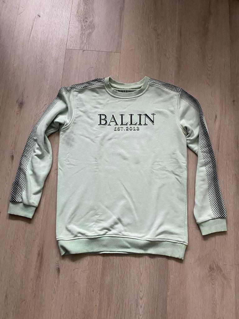 Jongens sweater groen van Ballin maat 164, Kinderen en Baby's, Ophalen of Verzenden, Gebruikt, Jongen, Trui of Vest