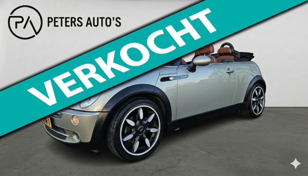 Mini Mini Cabrio 1.6 Cooper Sidewalk/Leder/Stoelverwarming/X, Voorwielaandrijving, Gebruikt, 4 cilinders, Cabriolet