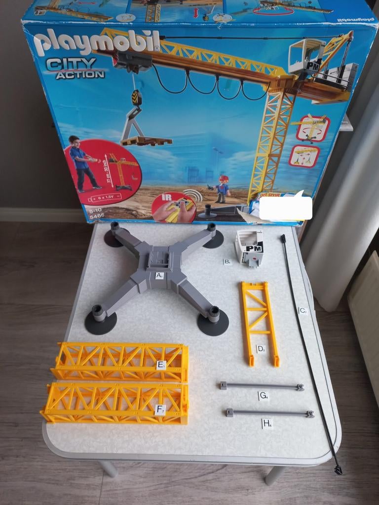 5466, 70441, 5467 Onderdelen Los Hijskraan, Bouw, Transport, Ophalen of Verzenden, Zo goed als nieuw, Los playmobil