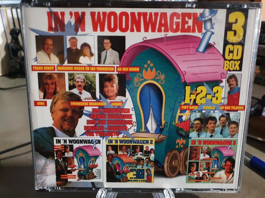 in 'n Woonwagen 3CD box, Ophalen, Gebruikt, Levenslied of Smartlap