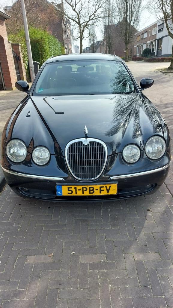 Jaguar S-Type 2.5 V6 Sport AUT 2004 Zwart, Auto's, Jaguar, Automaat, Achterwielaandrijving, Zwart, 2497 cc