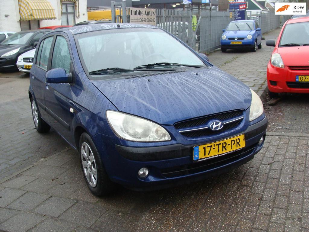 Hyundai Getz 1.4i Dynamic 5drs st bekr elek pak nap apk, Voorwielaandrijving, 450 kg, 4 cilinders, Blauw