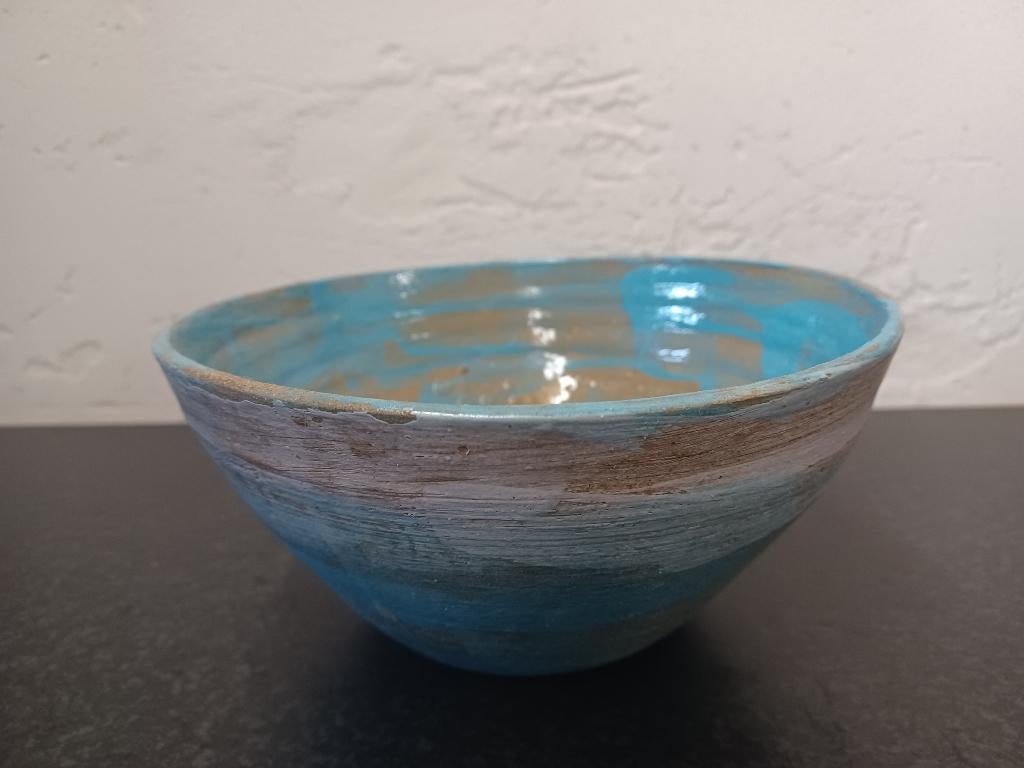 blauwe aardewerk kom, Antiek en Kunst, Antiek | Keramiek en Aardewerk, Ophalen