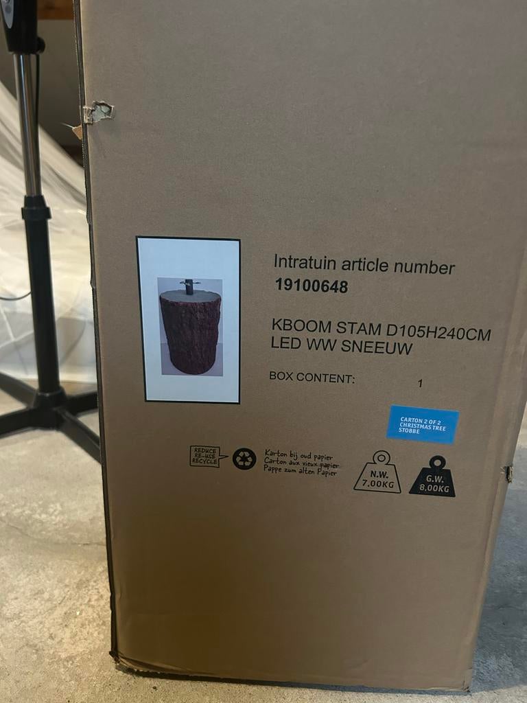 Kerstboomstandaard boomstamlook nieuw, Diversen, Ophalen, Nieuw