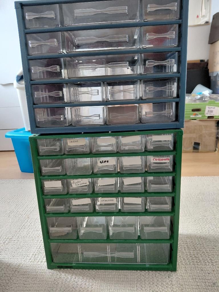 Opbergkastjes voor kleine hobby spullen, Ophalen, Gebruikt, Knutselmateriaal