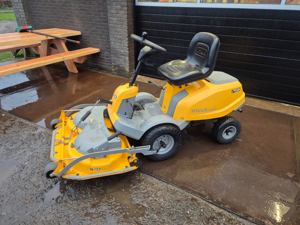 Stiga villa silent frontmaaier, Ophalen