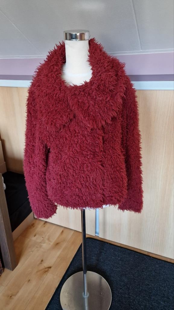 Primark rode teddy jas maat M, Maat 38/40 (M), Primark, Ophalen of Verzenden, Zo goed als nieuw