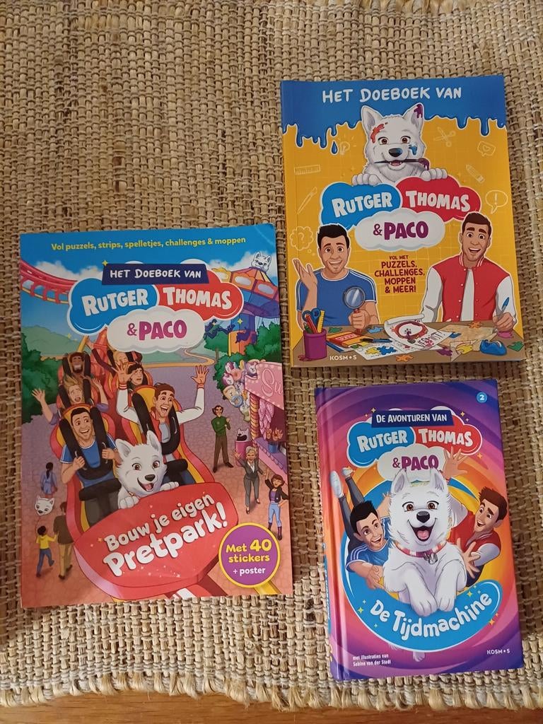 Rutger, Thomas & Paco: Set van 3 boeken, Boeken, Ophalen of Verzenden, Zo goed als nieuw, Rutger, Thomas & Paco, Fictie algemeen