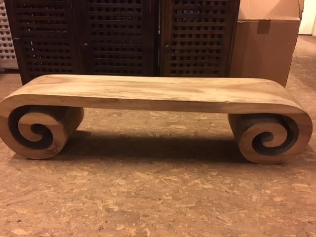 Tafel, Salontafel, Bankje, Huis en Inrichting, Tafels | Salontafels, Ophalen, Minder dan 50 cm, 100 tot 150 cm, Teakhout