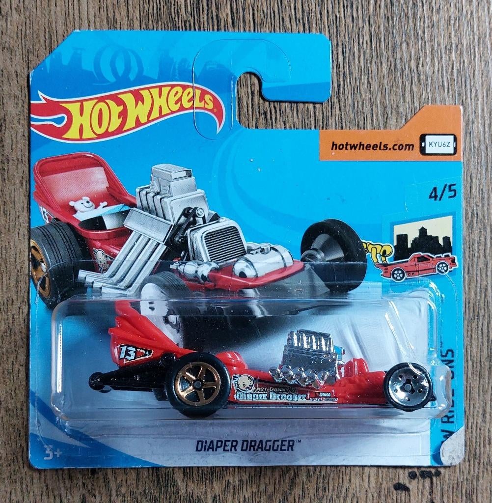Hot Wheels DIAPER DRAGGER (rood), Ophalen of Verzenden, Nieuw, Auto