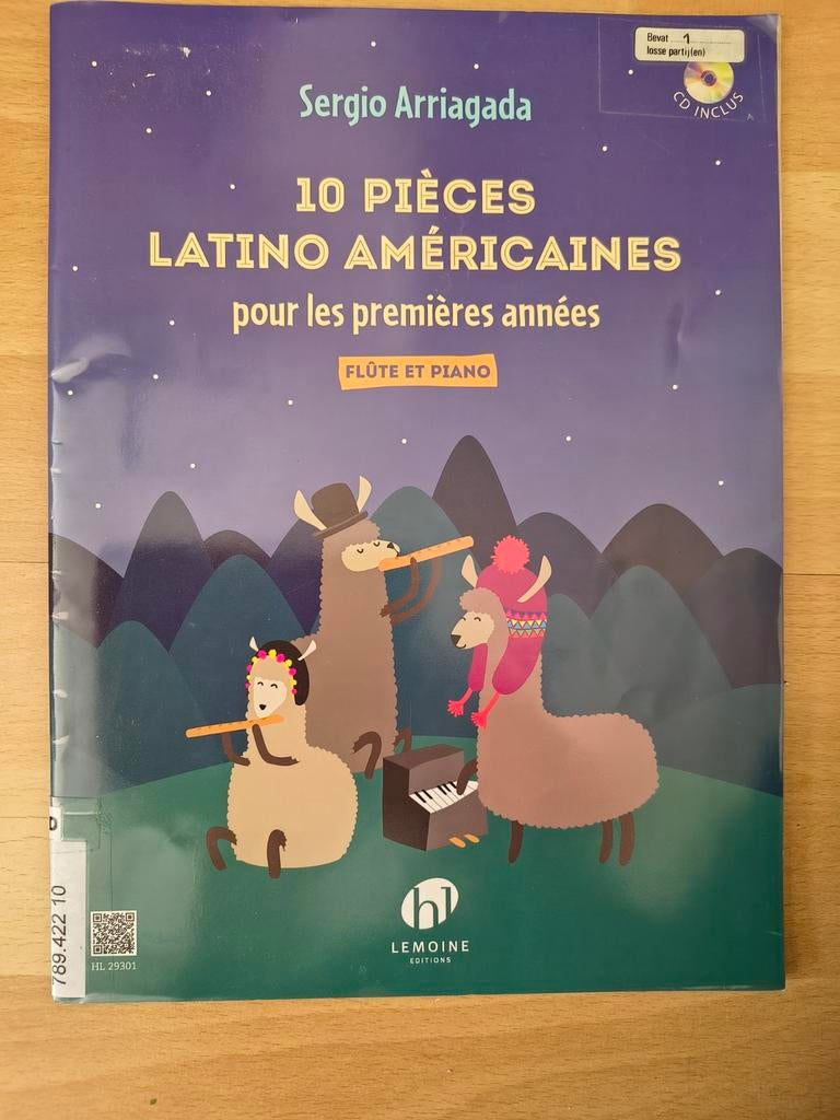 10 pieces latino americaines dwarsfluit met cd, Muziek en Instrumenten, Bladmuziek, Ophalen of Verzenden, Les of Cursus