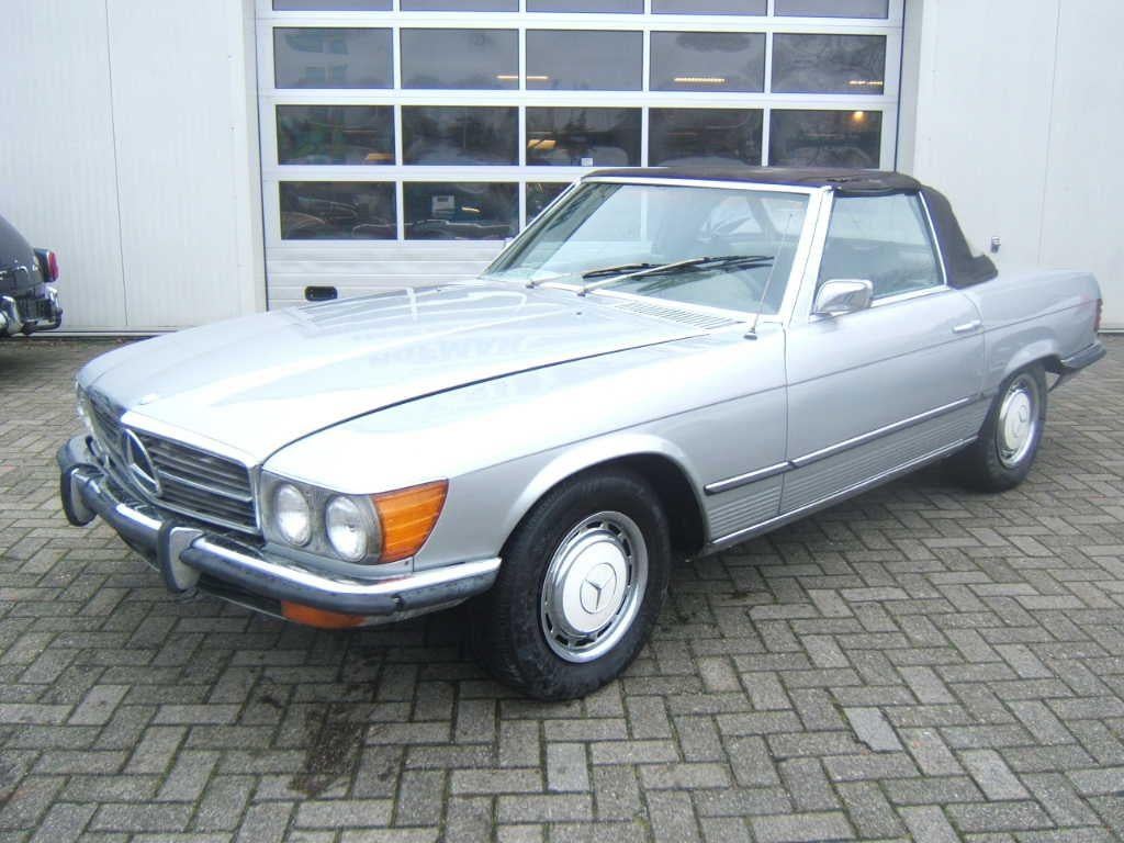 Mercedes-Benz SL-Klasse 450 SL Roadster (bj 1973, automaat), Automaat, Gebruikt, Cabriolet, Leder