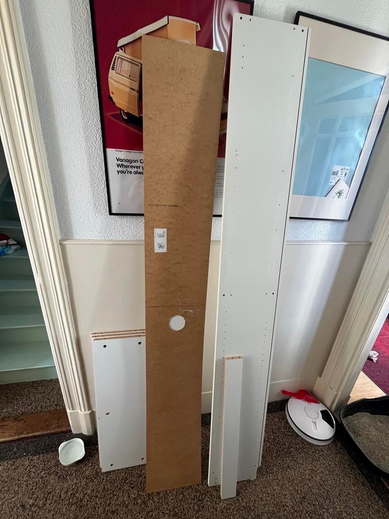 IKEA Billy onderdelen wit, Ophalen, Met plank(en), Minder dan 50 cm, Gebruikt