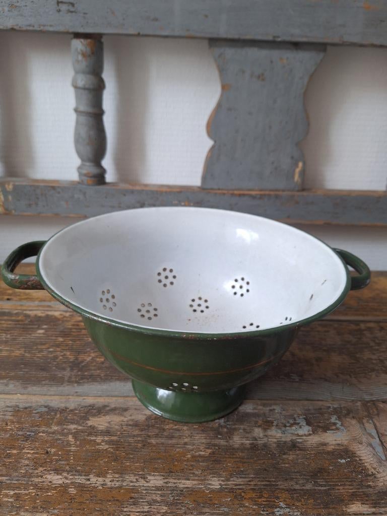 Emaille vergiet, Antiek en Kunst, Antiek | Emaille, Ophalen of Verzenden