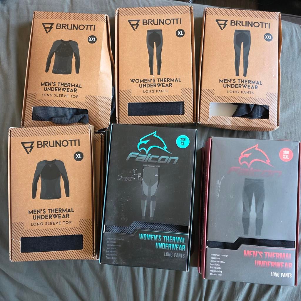 Brunotti & Falcon Thermisch Ondergoed - Diverse Maten, Zwart, Nieuw, Ophalen of Verzenden, Brunotti, Falcon