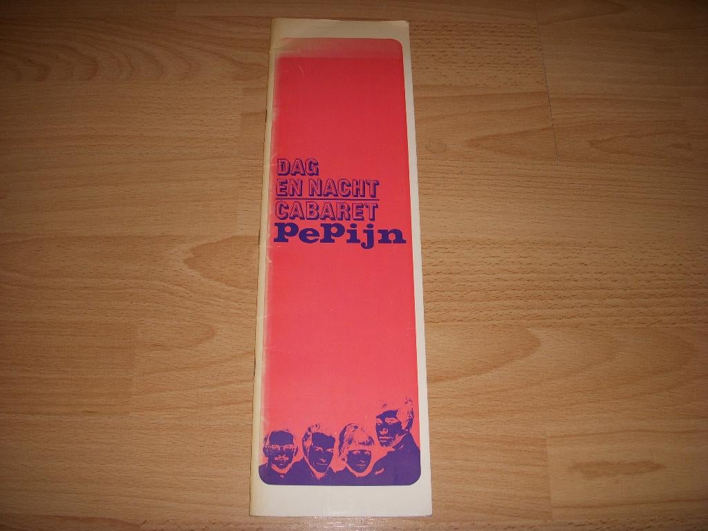Programmaboekje Cabaret Pepijn ' Dag en Nacht ' 1967-1968, Ophalen of Verzenden, Gebruikt, Boek, Tijdschrift of Artikel