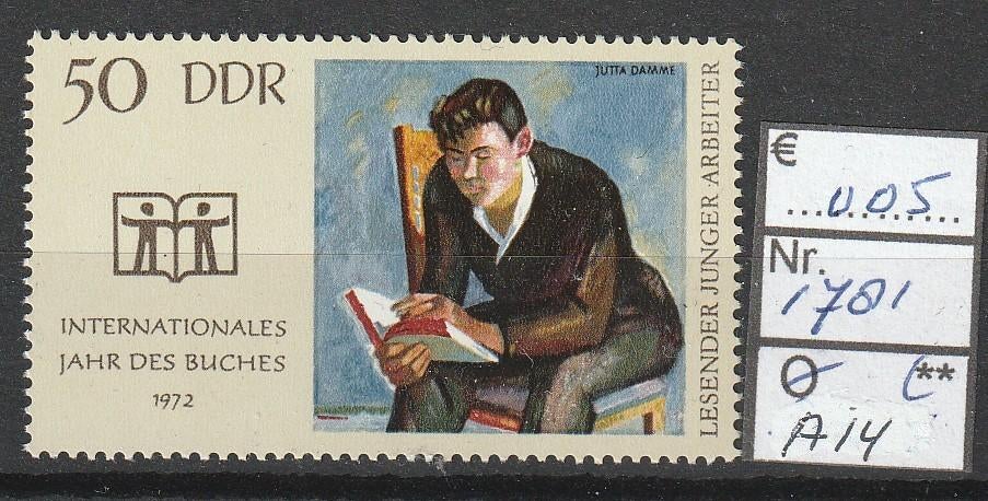 DDR Jaar van het Boek Michel 1781 Nr.A14p, Verzenden, DDR, Postfris