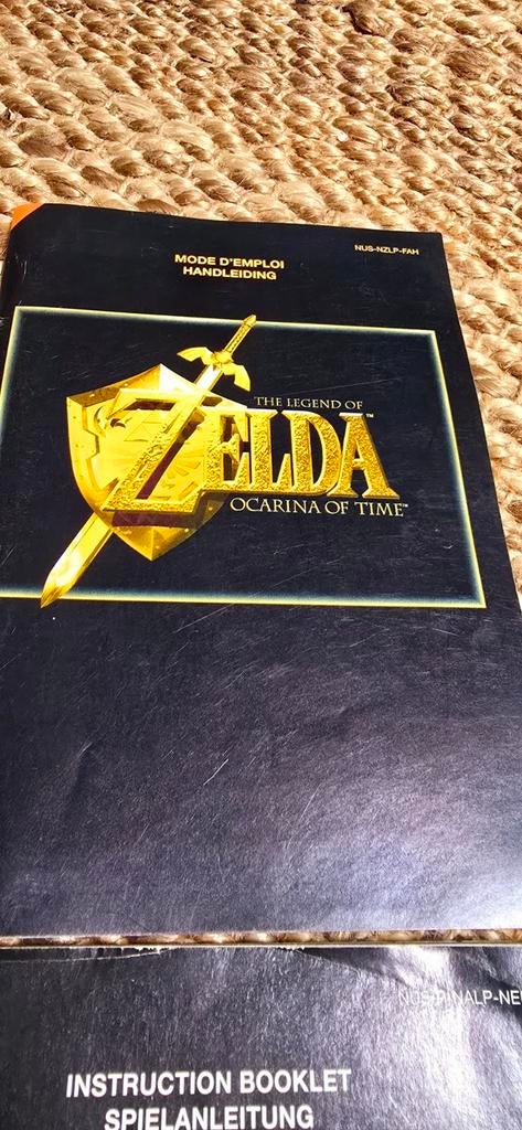 Handleiding The Legend of Zelda Ocarina of Time, Avontuur en Actie, 1 speler, Ophalen of Verzenden, Zo goed als nieuw