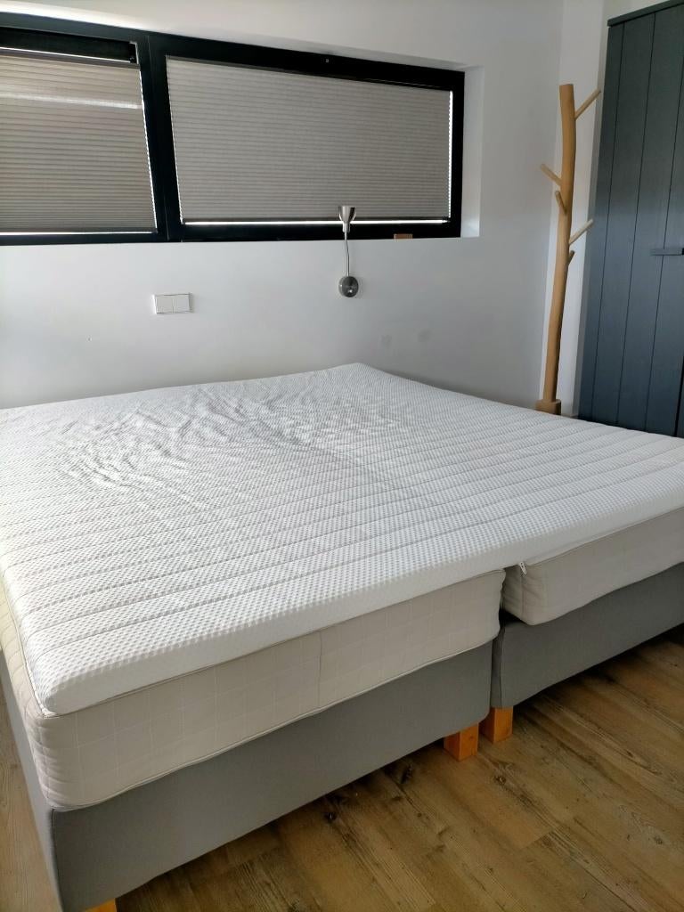 Boxspring Ikea 180 x 200 incl. matrassen, Ophalen, Gebruikt, Tweepersoons, 180 cm