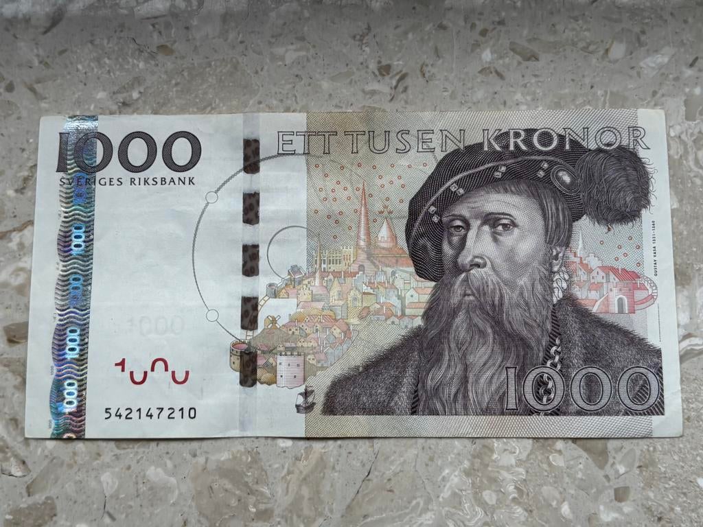 Zweden 1000 Kronor / Kroon Biljet 2005, Ophalen of Verzenden, Overige landen, Los biljet