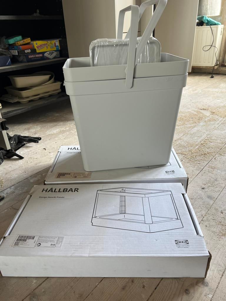IKEA HÅLLBAR prullenbak, Ophalen, Kunststof, Nieuw, Minder dan 50 cm