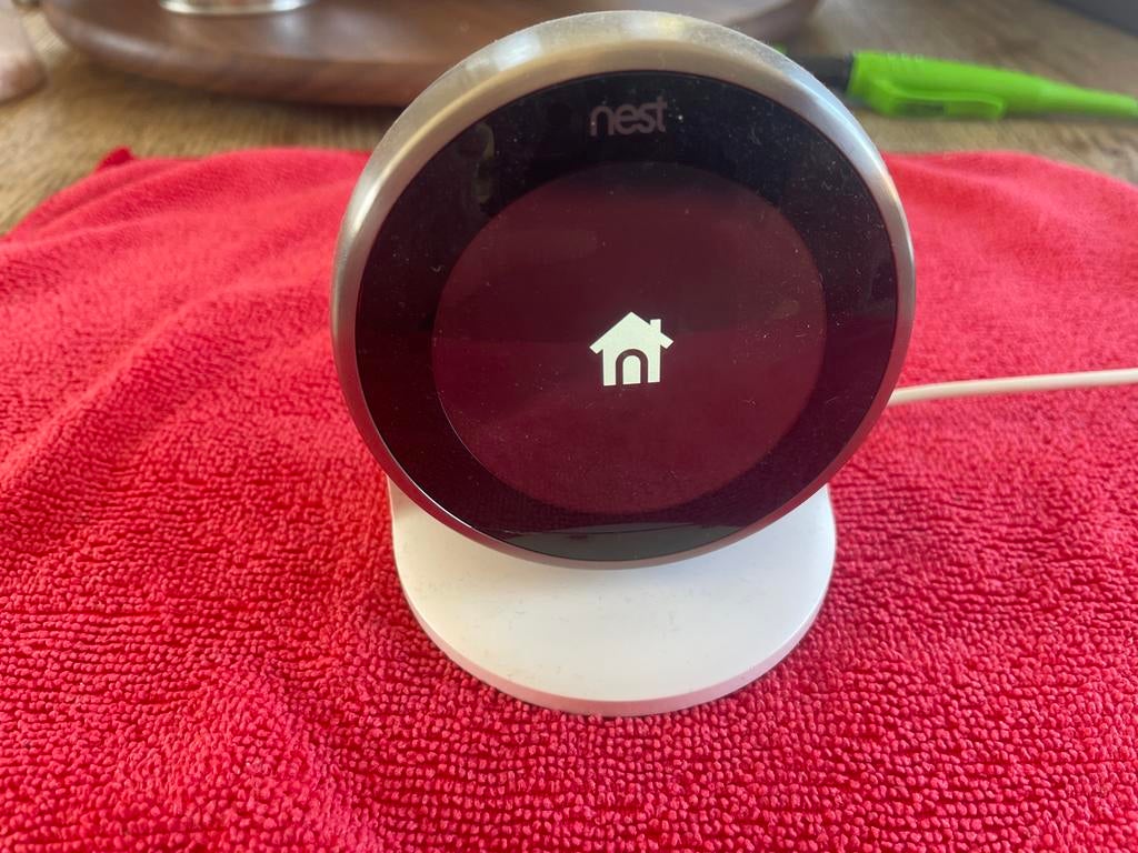 Nest Thermostaat (3e generatie) met Heat Link, Doe-het-zelf en Verbouw, Ophalen of Verzenden, Slimme thermostaat, Gebruikt