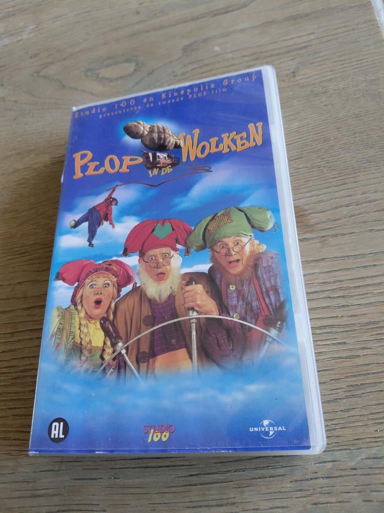 Kabouter Plop in de Wolken Videoband. Studio 100., Gebruikt, Alle leeftijden, Kinderprogramma's en -films, Overige typen